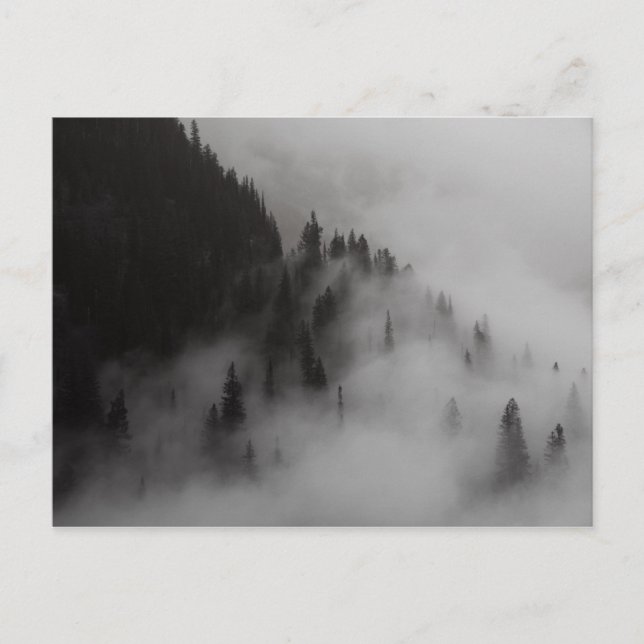 Carte Postale Nuages dans le col Logan Glacier NP (Devant)