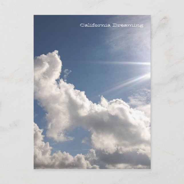 Carte Postale Nuages de rêve (Devant)