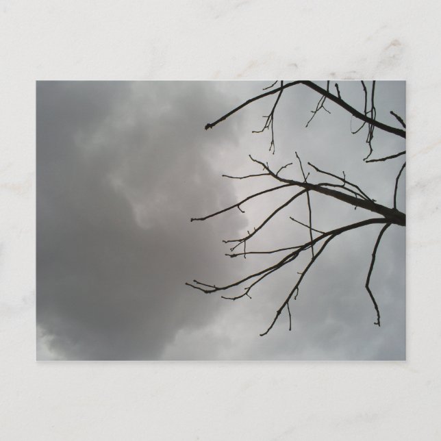 Carte Postale Nuages de tempête noire (Devant)