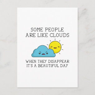 Carte Postale Nuages des gens