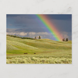 Carte Postale Nuages et arc-en-ciel