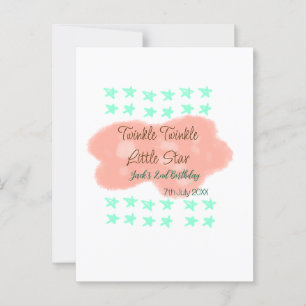 Carte Postale Nuages orange scintillement scintillement petites