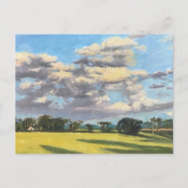 Carte Postale Nuages pittoresques sur les pâturages de ferme St  (Devant)