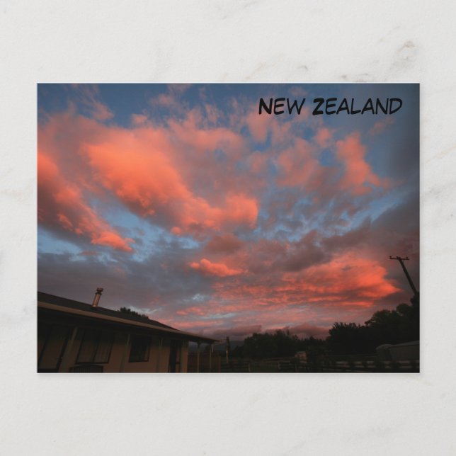 Carte Postale Nuages roses (Devant)