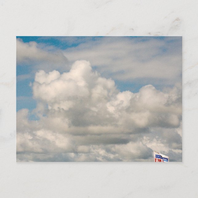 Carte Postale Nuages sur le lac Érié (Devant)