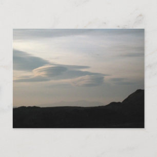 Carte Postale Nuages UFO