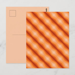 Carte Postale Nuances d'orange Art abstrait géométrique