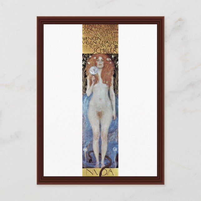 Carte Postale Nuda Veritas Par Klimt Gustav (Devant)