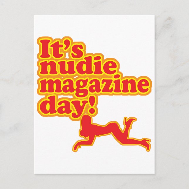 Carte Postale Nudie Magazine Day ! (Devant)