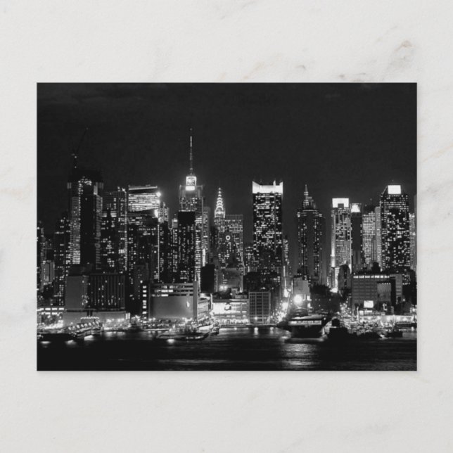 Carte Postale Nuit à New York (Devant)