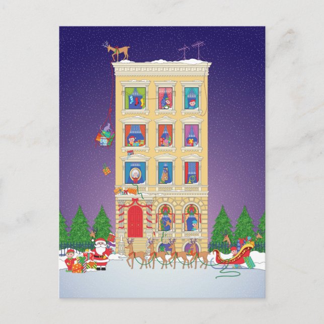 Carte Postale Nuit avant Noël (Devant)