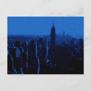 Carte Postale Nuit bleue à New York