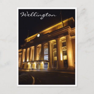 Carte Postale nuit de la gare wellington
