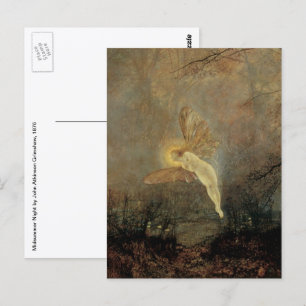 Carte Postale Nuit de la Saint-Jean de Grimshaw, Art victorien v