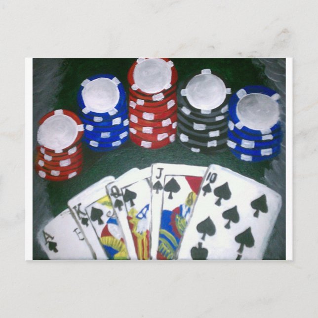 Carte Postale Nuit de poker (Devant)