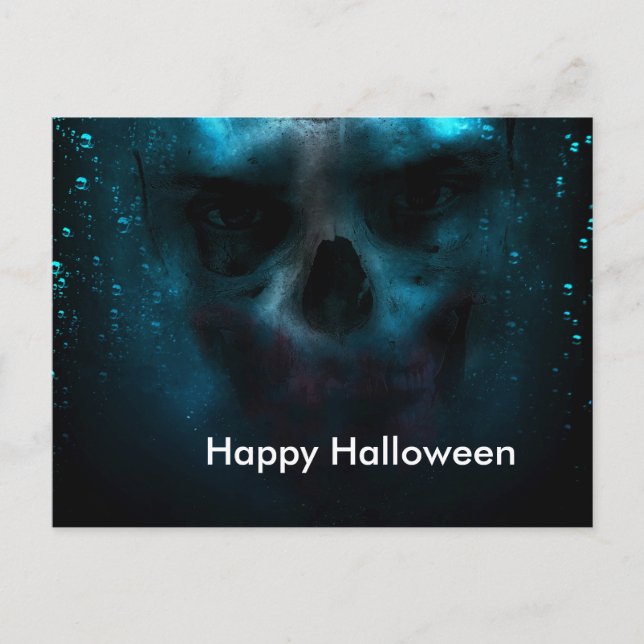 Carte Postale Nuit d'Halloween effrayante (Devant)