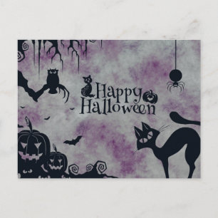 Carte Postale Nuit d'Halloween effrayante