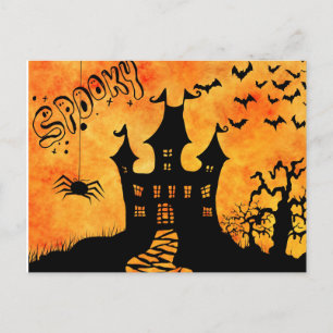 Carte Postale Nuit d'Halloween effrayante