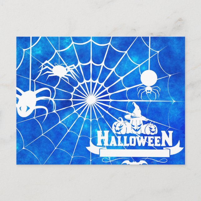 Carte Postale Nuit d'Halloween effrayante (Devant)