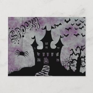 Carte Postale Nuit effrayante d'Halloween