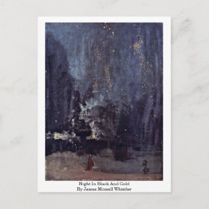 Carte Postale Nuit En Noir Et Or Par James Mcneill Whistler