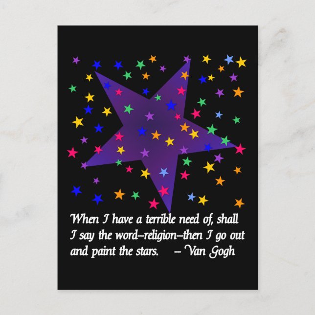 Carte Postale Nuit étoilée (Devant)