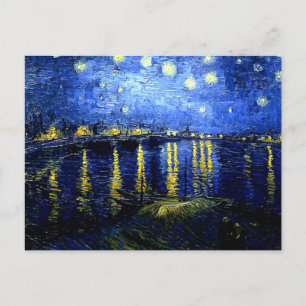 Carte Postale Nuit étoilée au-dessus du Rhône par Van Gogh