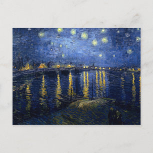 Carte Postale Nuit étoilée sur le Rhône