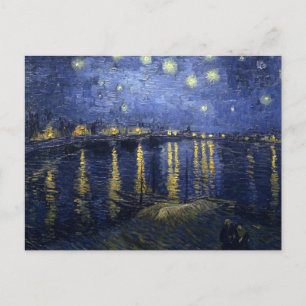 Carte Postale Nuit étoilée sur le Rhône