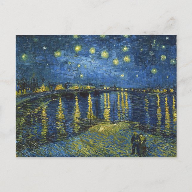 Carte Postale Nuit étoilée sur le Rhône par Vincent van Gogh (Devant)
