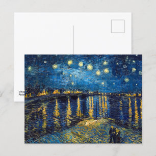 Carte Postale Nuit étoilée sur le Rhône   Van Gogh  