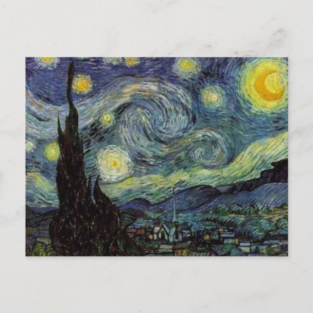Carte Postale Nuit étoilée - van Gogh (Devant)