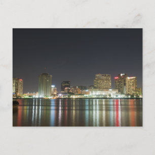 Carte Postale Nuit Skyline New Orleans