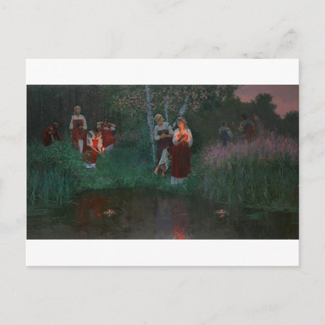 Carte Postale Nuit ukrainienne de Kupala par Simon Kozhin (Devant)