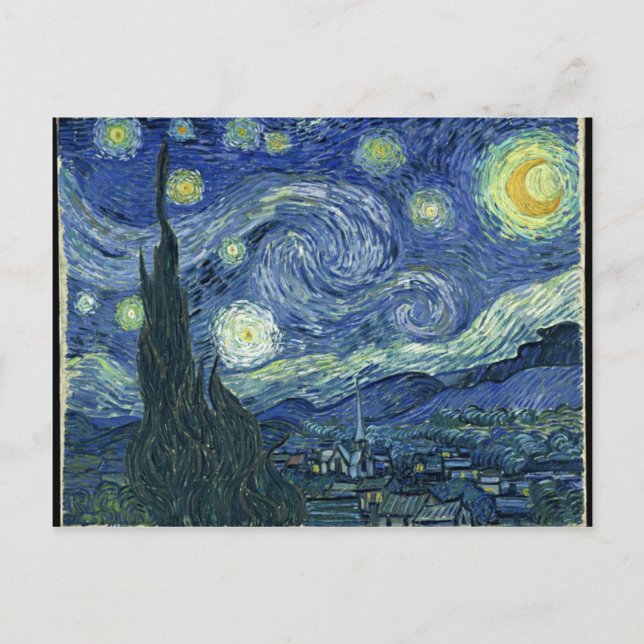Carte Postale Nuit Van Gogh Starry (Devant)