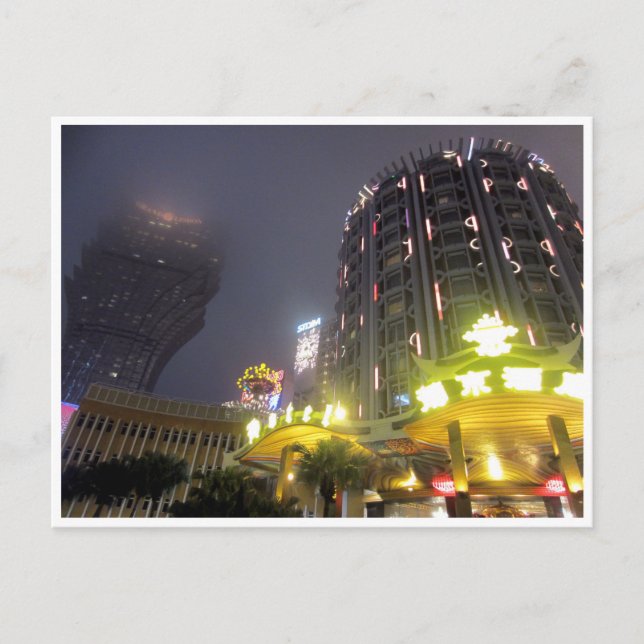 Carte Postale nuits du casino de macau (Devant)