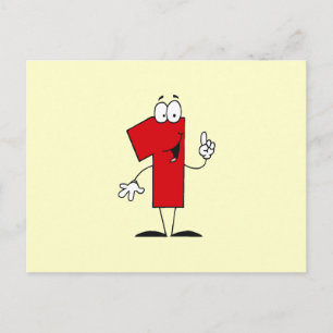 Carte Postale Numéro 1er Anniversaire T-shirts et cadeaux