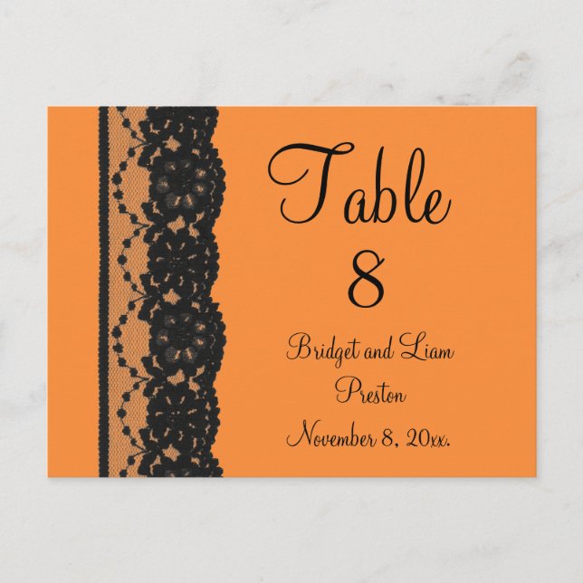 Carte postale Numéro de la table de dentelle franç (Devant)