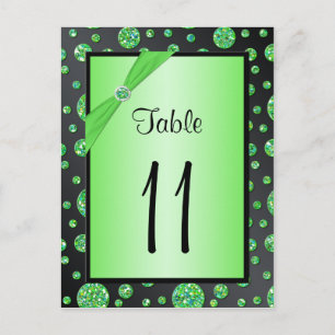 Carte postale Numéro de table des Pois de chaux no