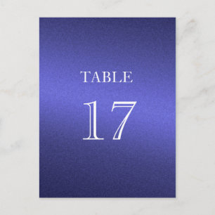 Carte Postale Numéro de tableau Bleu clair clair