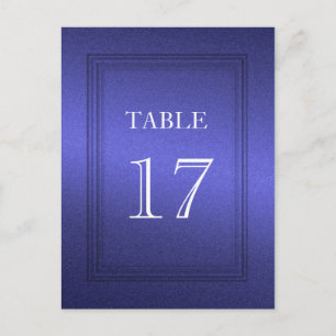 Carte Postale Numéro de tableau Bleu clair clair