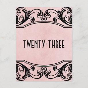 Carte postale Numéro de tableau des torrents Vinta