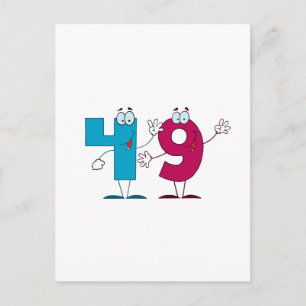 Carte Postale Numéro heureux 49