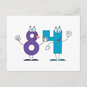 Carte Postale Numéro heureux 84