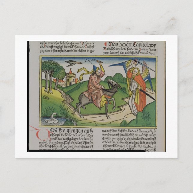 Carte Postale Numéros 22 âne parlant de 20-35 Balaam, du 'N (Devant)