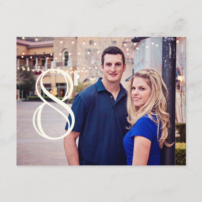 Carte Postale Numéros de tableau avec photo personnelle (Devant)