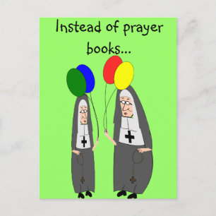 Carte Postale Nun Cadeaux d'anniversaire