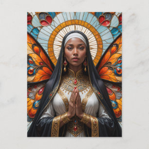 Carte Postale Nun papillon