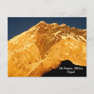 Carte Postale Nuptse Alpenglow