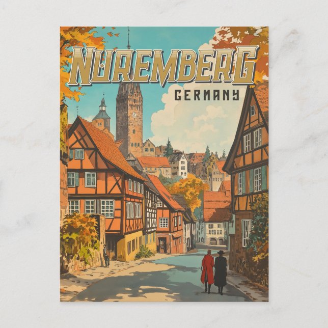 Carte Postale Nuremberg Allemagne - Bavarois classique (Devant)